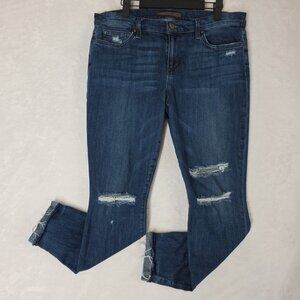 Joe's Jeans Hazel High Rise Skinny Ankle Destroyed Blue Jean Women’s Size 32